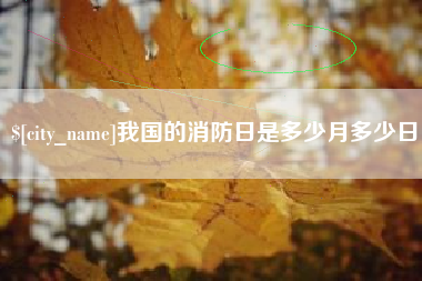 日照我国的消防日是多少月多少日