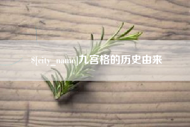 日照九宫格的历史由来
