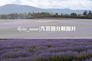 日照九宫图分解图片