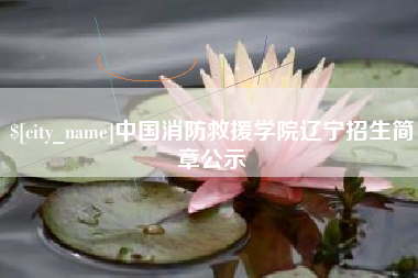 日照中国消防救援学院辽宁招生简章公示