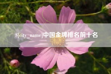 日照中国金牌排名前十名