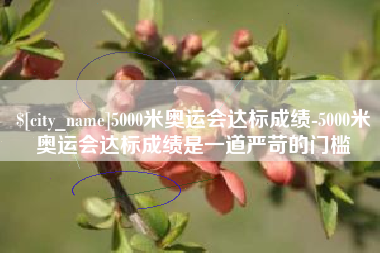 日照5000米奥运会达标成绩-5000米奥运会达标成绩是一道严苛的门槛
