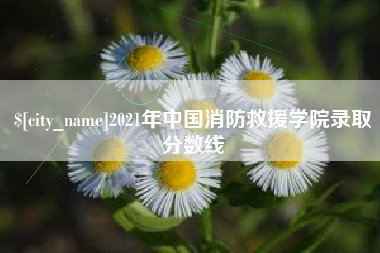 日照2021年中国消防救援学院录取分数线