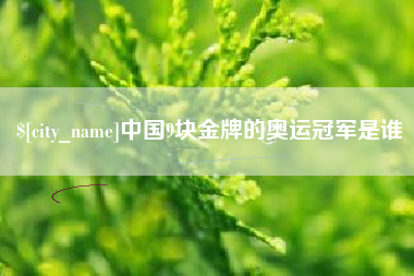 日照中国9块金牌的奥运冠军是谁