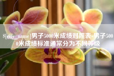 日照男子5000米成绩对照表-男子5000米成绩标准通常分为不同等级
