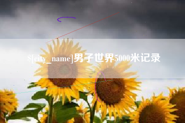 日照男子世界5000米记录