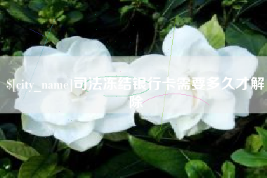 日照司法冻结银行卡需要多久才解除