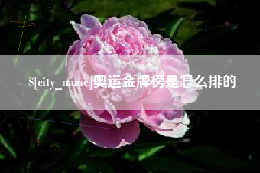 日照奥运金牌榜是怎么排的