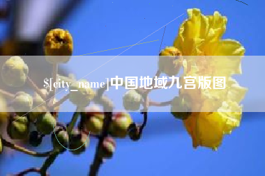 日照中国地域九宫版图