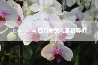 日照西方命数九宫格解析