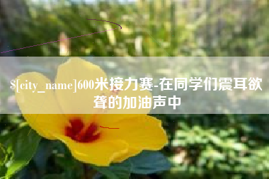 日照600米接力赛-在同学们震耳欲聋的加油声中