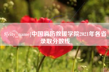 日照中国消防救援学院2021年各省录取分数线