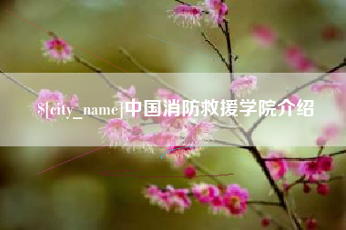 日照中国消防救援学院介绍