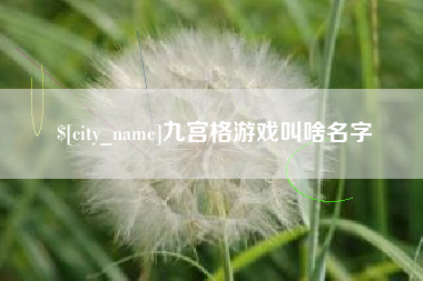 日照九宫格游戏叫啥名字