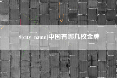 日照中国有哪几枚金牌