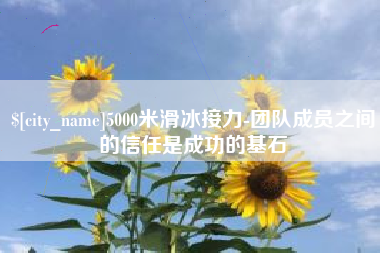 日照5000米滑冰接力-团队成员之间的信任是成功的基石