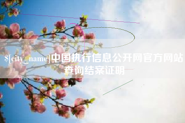 日照中国执行信息公开网官方网站查询结案证明
