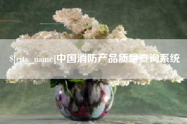 日照中国消防产品质量查询系统