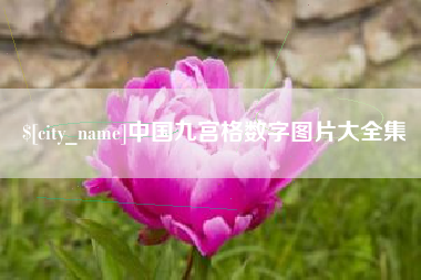 日照中国九宫格数字图片大全集