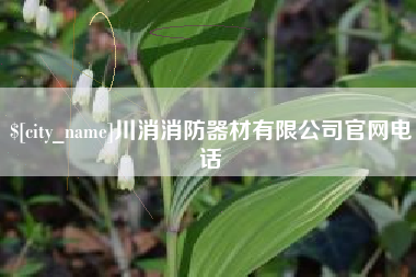 日照川消消防器材有限公司官网电话