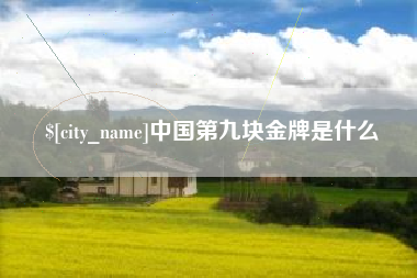 日照中国第九块金牌是什么