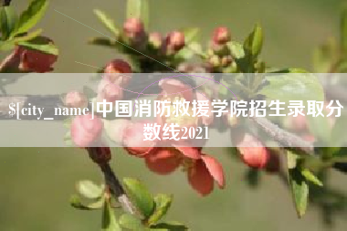 日照中国消防救援学院招生录取分数线2021