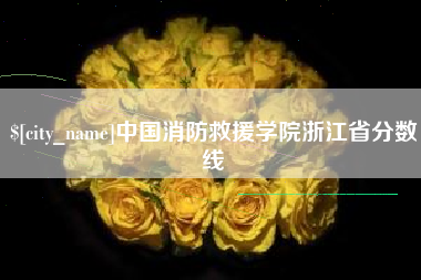 日照中国消防救援学院浙江省分数线