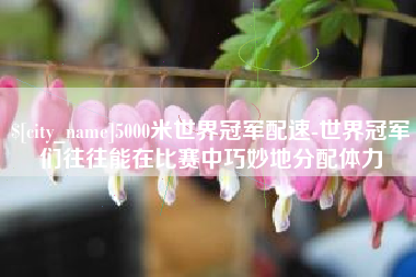 日照5000米世界冠军配速-世界冠军们往往能在比赛中巧妙地分配体力