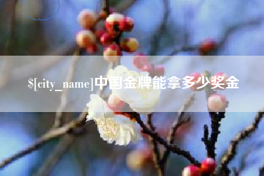 日照中国金牌能拿多少奖金