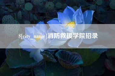 日照消防救援学院招录
