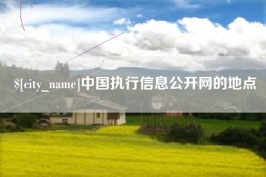 日照中国执行信息公开网的地点