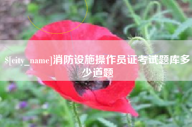 日照消防设施操作员证考试题库多少道题