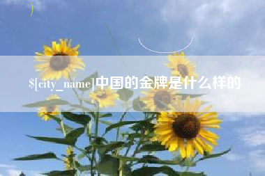 日照中国的金牌是什么样的