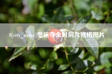 日照奥运夺金时刻九宫格图片